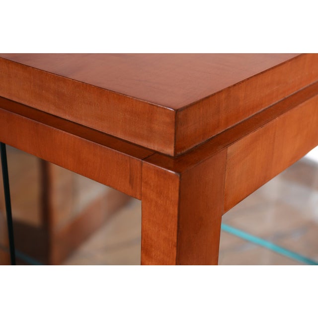 Brown Art Deco Display Cabinets in Maple, Glass, and Mirror, Czech, 1930s, Set of 2 For Sale - Image 8 of 18