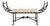 Neoclassical Style Horned Aluminum Bench After Diego Giacometti For Sale