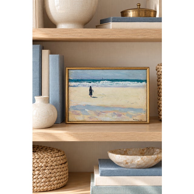 Contemporary Neutral Vintage Beach Art Print - Coastal Painting by Albert Marquet, 12" X 8" For Sale - Image 3 of 7