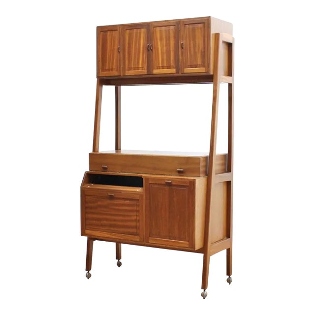 Vintage 1960s Custom Made Hifi Record Player Cabinet For Sale