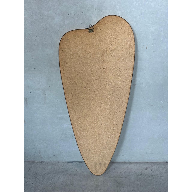 Metal Vintage Mirror in Aluminum Brass and Glass, 1950s For Sale - Image 7 of 8