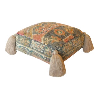 Moroccan Vintage Boujad Pouf For Sale