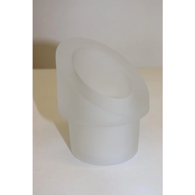 White Mid-Century Modern Murano Glass Pencil Holder For Sale - Image 8 of 11