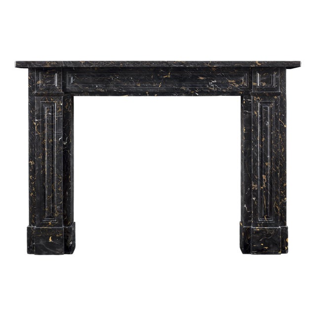 English Regency Portoro Marble Fireplace For Sale