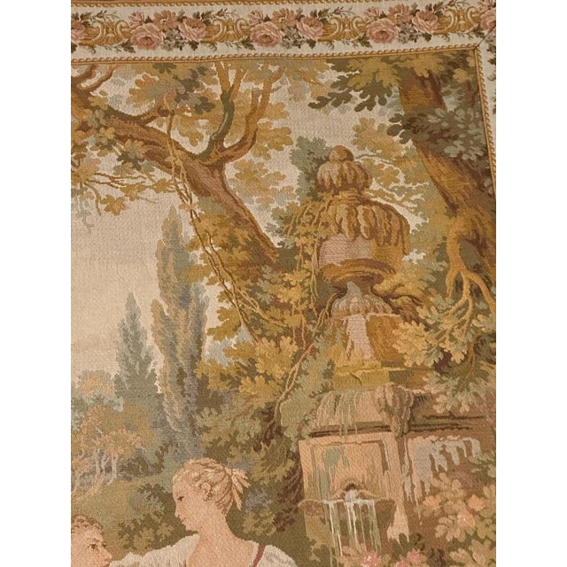 Vintage Aubusson French Jaquar Tapestry, 1960s For Sale - Image 18 of 18