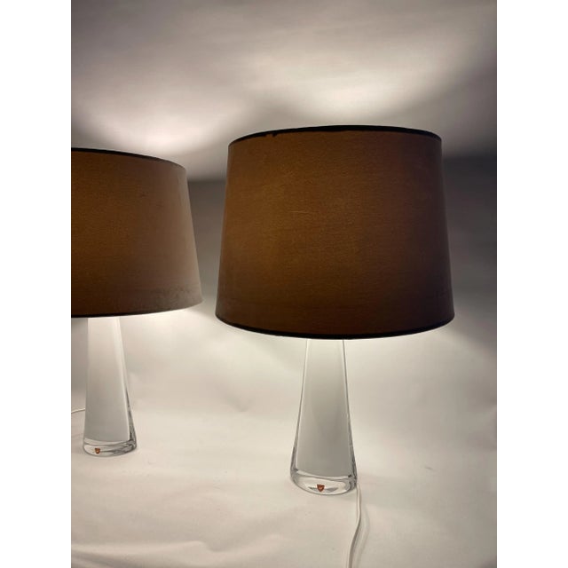 Mid-Century Model 1566 Table Lamps by Carl Fagerlund for Orrefors, Set of 2 For Sale - Image 6 of 12
