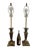 Brass Tall 32” Solid Brass Column Lamps – Vintage Neoclassical Statement Pair For Sale - Image 8 of 10