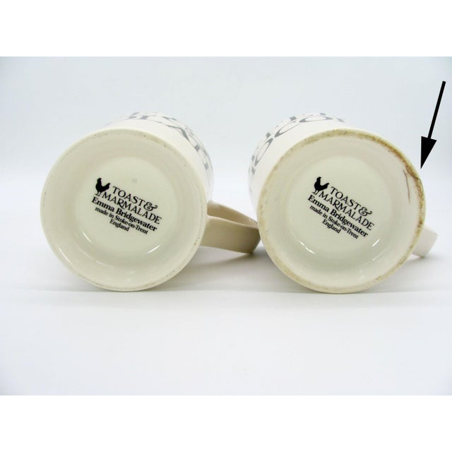 Ceramic 2014 Emma Bridgewater Black Toast & Marmalade Tall Mugs - Set of 4 For Sale - Image 7 of 10