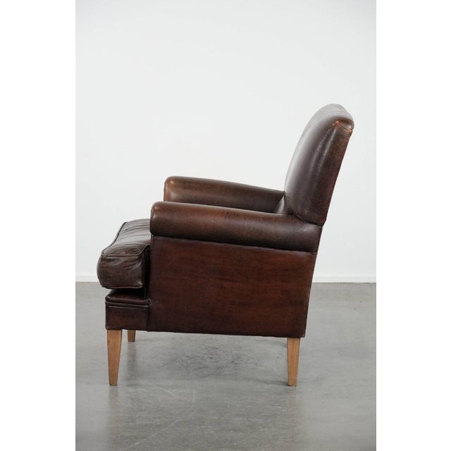 1990s Vintage Armchair in Sheepskin For Sale - Image 5 of 17