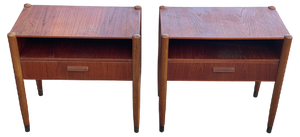 Mid-Century Danish Nightstands in Teak and Oak, 1964, Set of 2