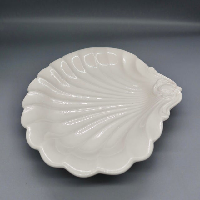 Spode Vintage Spode Imperial White Scallop Shell Dish — Made in England For Sale - Image 4 of 6