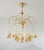 Vintage Gold Rain Chandelier with Crystals and Handmade Murano Glass Flowers, Italy, 1966 For Sale - Image 12 of 18