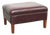 Bordeaux Cowhide Leather Ottoman For Sale
