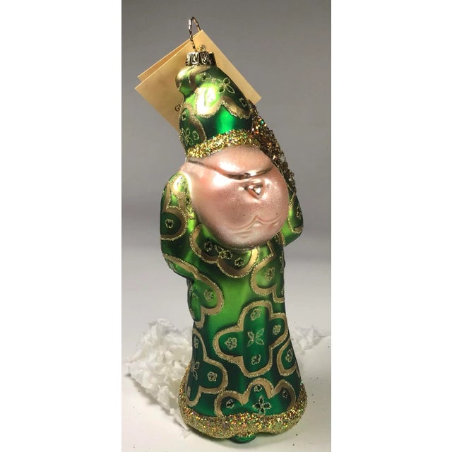 2000 - 2009 2000’s Mouth Blown Glass Santa Ornament “Royal Splendor Santa” by Ino Schaller For Sale - Image 5 of 13