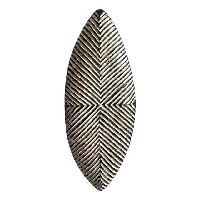 Elongated Vintage Zulu Shield Wall Art For Sale