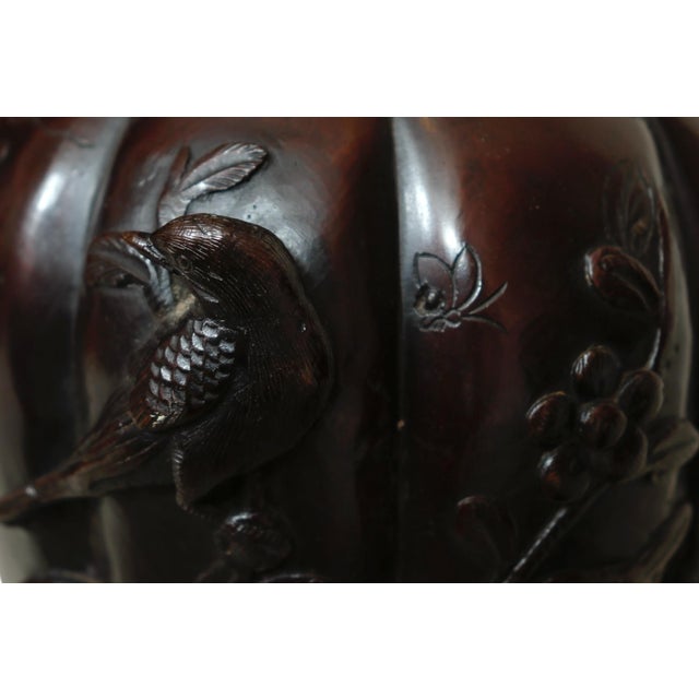 Wood Bronzed Chinoiserie Table Lamps, a Pair For Sale - Image 7 of 9
