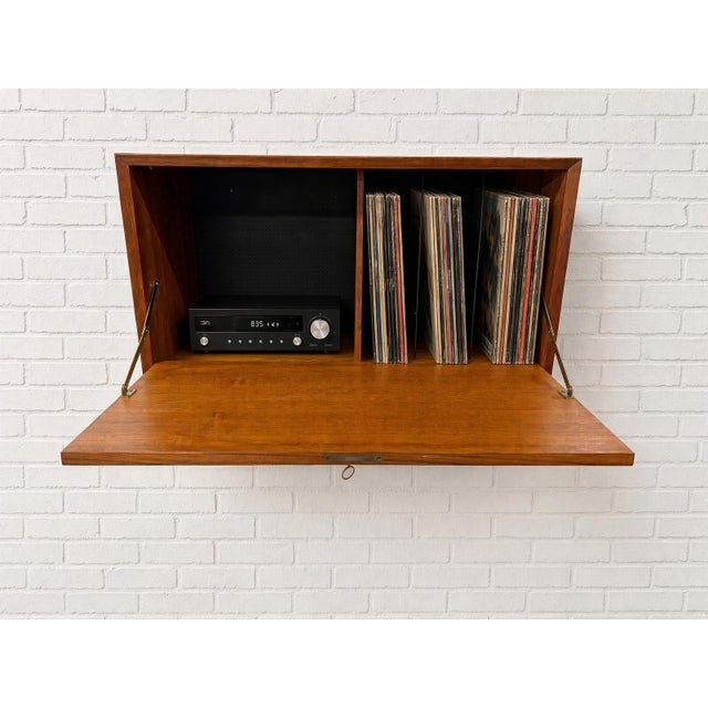 Mid-Century Modern Teak LP Record Cabinet by Poul Cadovius for Cado, 1960s For Sale - Image 3 of 11