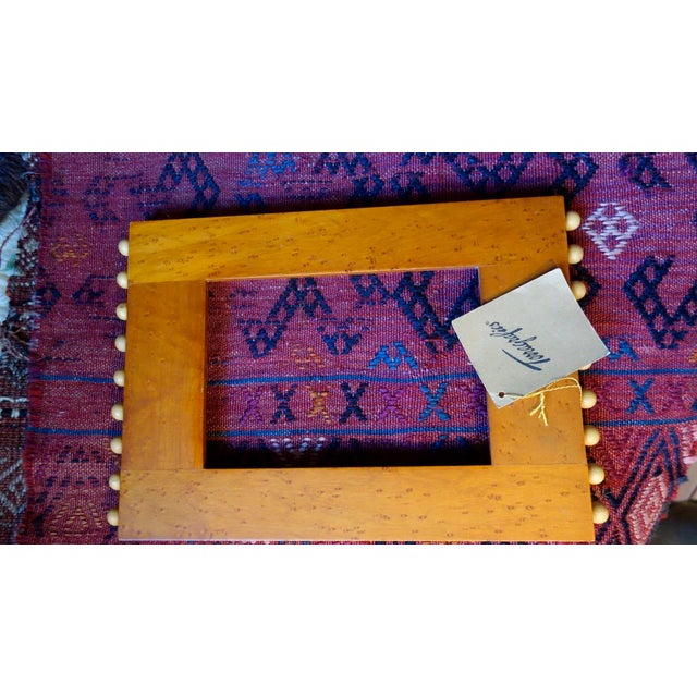 Wood Agnes BourneVintage Maple Photo Frame, Terragraphics For Sale - Image 7 of 10