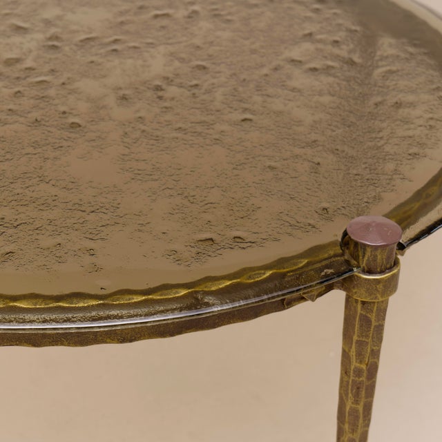 Brutalist Large Round Brutalist Table in the style of Lothar Klute, 1980s For Sale - Image 3 of 7
