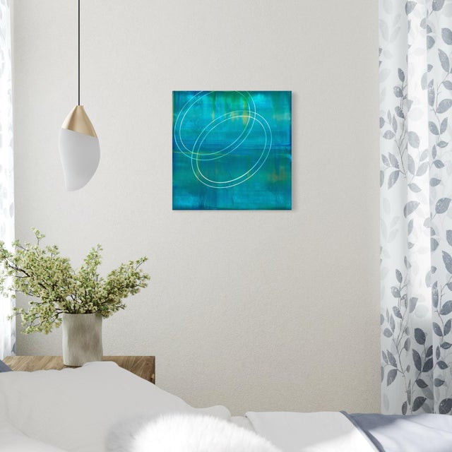 The final piece in the Evolution series returns to a warmer, golden palette, its faint circle nearly dissolving into the...