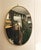 Oval Brass Wall Mirror, Italy, 1950s For Sale - Image 6 of 8