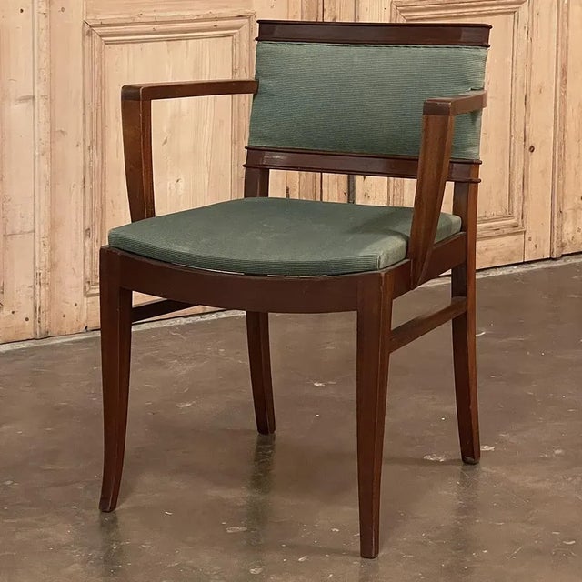 Mid-Century Mahogany Armchair by De Coene For Sale - Image 13 of 13