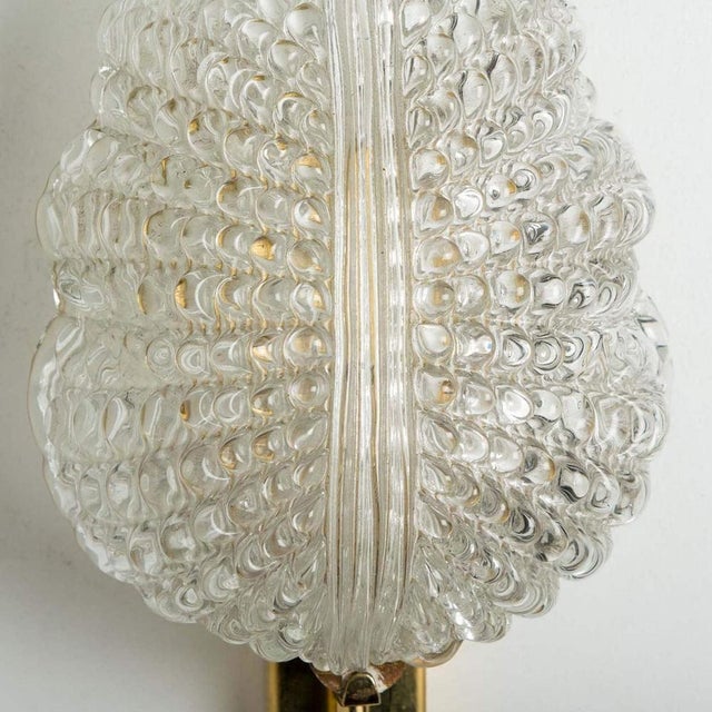 Metal Large Wall Sconces in the style of Barovier & Toso, Italy, 1960s, Set of 2 For Sale - Image 7 of 18