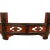 Red 19th Century Antique Chinese Carved Redlacquered Half Moon Tables, Set For Sale - Image 8 of 14