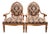 Fairfield Louis XVI Style Oval Back Armchairs - A Pair For Sale