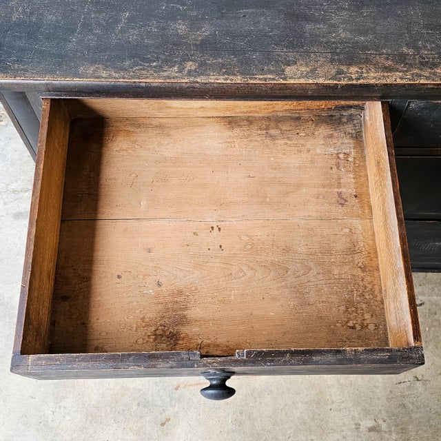 Antique Ebonized Pine Chest of Drawers - Circa 1830 For Sale - Image 12 of 16