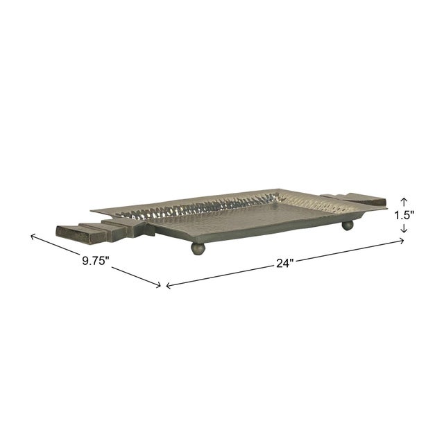 Calder Silver Tray Wall Decor For Sale - Image 10 of 11
