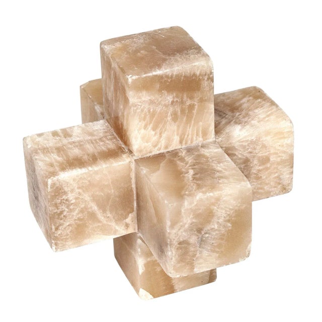 1970s Mid-Century Modern Marble Cross Sculpture For Sale In Los Angeles - Image 6 of 6