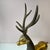 Metal Vintage Extra Large Brass Deer Statue For Sale - Image 7 of 11