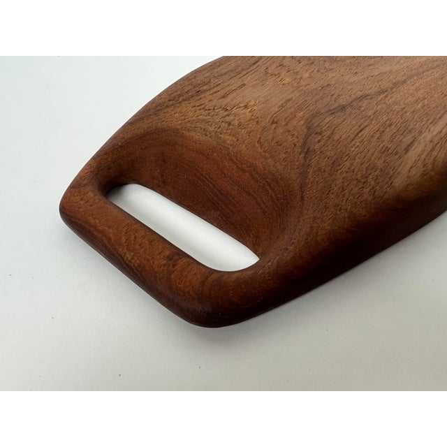 Danish Teak Tray With Handle by Bonniers For Sale In Detroit - Image 6 of 9