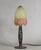 Art Deco Hettier Vincent & Muller Freres French Art Deco Hydrangea Lamp in Wrought Iron - 1920s For Sale - Image 3 of 10