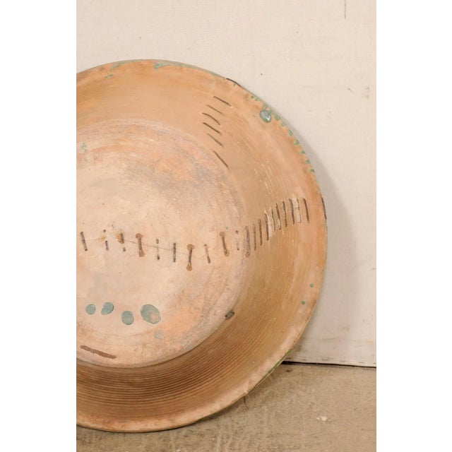Antique Spanish Green Terracotta Bowl For Sale - Image 9 of 11