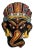 Mid 20th Century Nepalese Hindu Ganesh Papier Mache Mask, Hand Painted Miniature For Sale