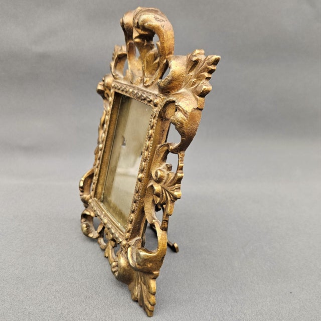 Rococo Louis XV Style Bronze Frame, 19th Century For Sale - Image 5 of 6