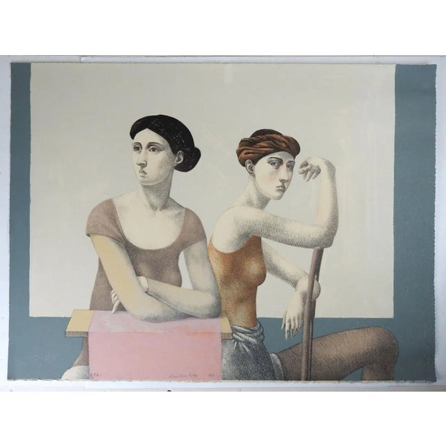 1980 Allan Evan Feltus Dancers Lithograph For Sale - Image 4 of 5