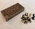 Exceptional handcrafted backgammon and chess set from Damascus, expertly inlaid with natural mother of pearl. Created...