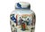 White Oriental Color Family Gathering Graphic White Base Porcelain Jar For Sale - Image 8 of 18