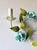 Mid-Century Modern Italian Hand-Painted Tole Floral Chandelier with Matching Wall Sconces, 1960s, Set of 3 For Sale - Image 3 of 18