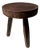 Low Small Hollow Upcycled Teak Tripod Stool For Sale