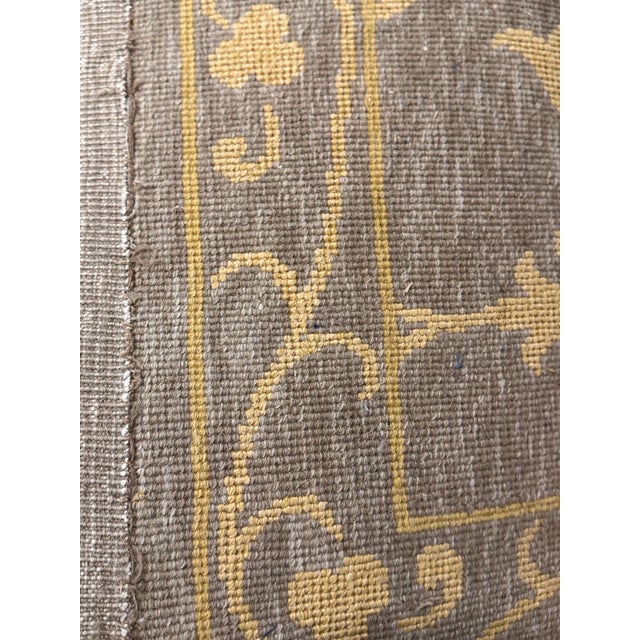 9ft X 12ft Floral Vine Pattern Wool + Silk Area Rug For Sale In San Francisco - Image 6 of 12