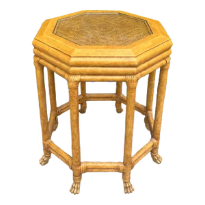 Late 19th Century Bamboo Side Table