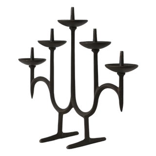 Cast Iron Candleholder by Jens Harald Quistgaard for Dansk, 1960s For Sale