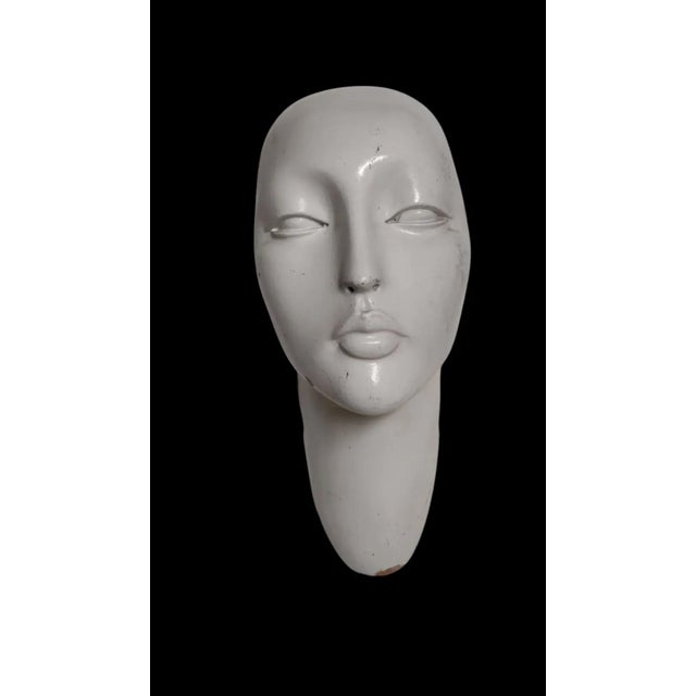 1970s Rare Female Mannequin Face/Head Bust Paris Store Fixture For Sale - Image 4 of 10