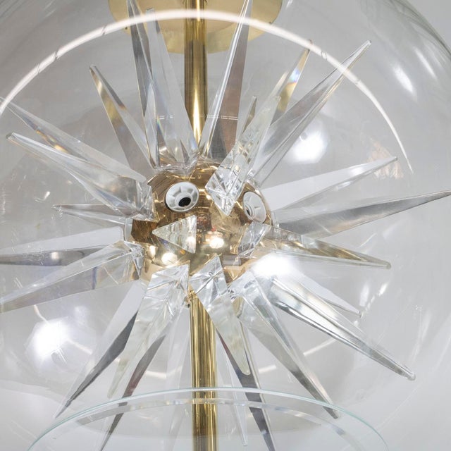 Internal starburst spherical pendant For Sale - Image 9 of 11