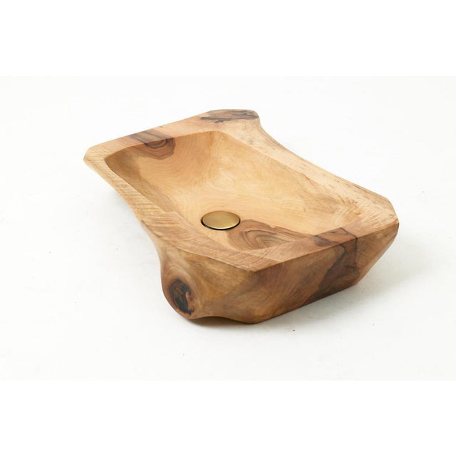 Live Edge Wood Bathroom Sink by Logniture For Sale - Image 14 of 18