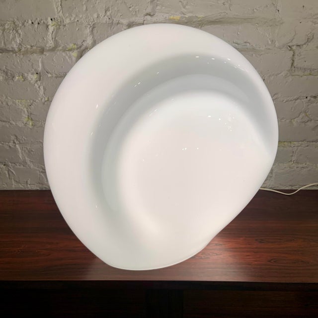 Large Munega Table Lamp, hand blown and modeled by free-hand by Luciano Vistosi, Murano Italy, 1978. Measures 17"w X 19"d...